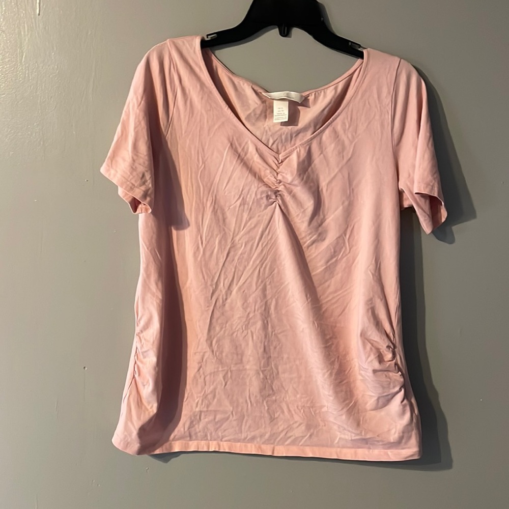 5/$15 Maternity Pink Short sleeve shirt